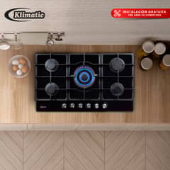 KLIMATIC - COCINA EMPOTRABLE TREVI 90 5 HORNILLAS