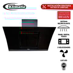KLIMATIC - Campana Decorativa Kamba -Negro