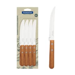 TRAMONTINA - Set de Cuchillos Parrilleros Mango Madera