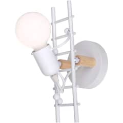 HOME NEAT - Lámpara de pared interior de luz de pared creativa humanoide hierro