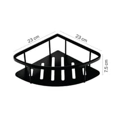 GENERICO - Repisa esquinero clasico organizador para baño de acero inoxidable
