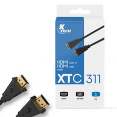 XTECH - Cable con conector HDMI macho a HDMI macho - XTC-311