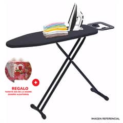 INSPIRA - Tabla de planchar Planchador regulable Negro con Gris