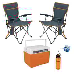 TRUPER - COMBO PLAYITA 2 Sillas de playa 1 cooler hielera,