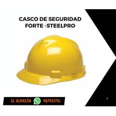 FORTE - CASCO DE SEGURIDAD - - COLOR AMARILLO ( PACK x 3 UNID )