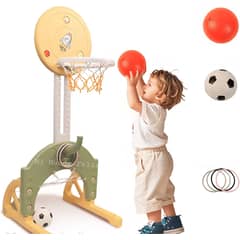 GENERICO - Juego De Basketball Tablero de Basket Regulable Pelotas Aros