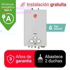 RHEEM - TERMA A GAS 10 L GN TIRO NATURAL