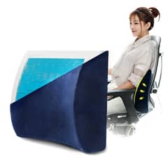 GENERICO - Cojin Lumbar con Gel para Auto y Oficina