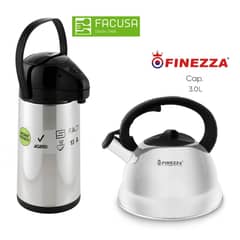 FACUSA - Termo Sifon y Tetera Acero Inoxidable Finezza