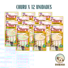 CHURU - SNACKS X 4 SACHETS POLLO / 12 UNIDADES