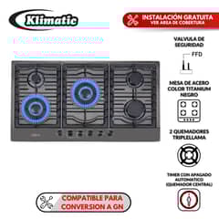 KLIMATIC - Cocina Empotrable a Gas 5 hornillas ALINA marca