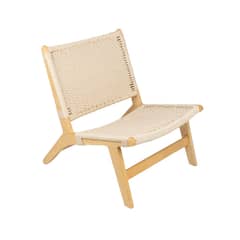 NIHM - Butaca de Rattan Ozlo Marrón Claro
