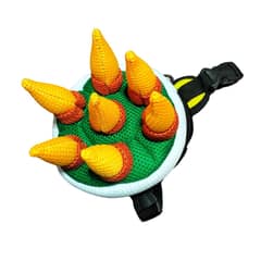 GENERICO - Arnés mochila con tiro de correa diseño Bowser talla M