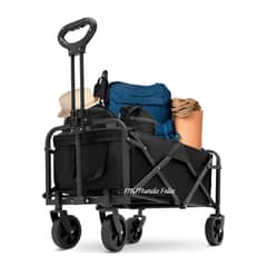 GENERICO - Carrito Carro de Carga Plegable Multiusos Con Guiador Black