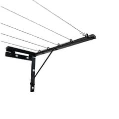 GENERICO - Tendedero Plegable Imahi Negro 5líneas x 3mts Soporta 85kg