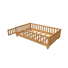 MUEBLES MACRUMO - CAMA MONTESSORI EVOLUTIVA CON BARANDAS DE SEGURIDAD 1PLZ