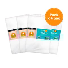 OFFICE PAPER - Pack Vinilo Adhesivo Mate por 05 Hojas A4 x4 Paquetes
