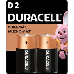 DURACELL - Pila D Alcalina x 2 unidades