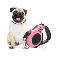 GENERICO - Correa Duradero para Perro de 3m Rosado Y+Gift Stickers