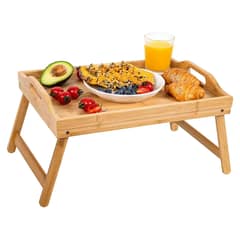 OEM - Mesa Bandeja para Desayunos de Bambú 50 x 30