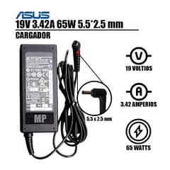 GENERICO - CARGADOR COMPATIBLE LAPTOP ASUS 19V 342A Clavija de 5,5x2,5