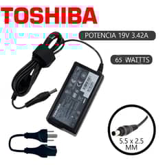 GENERICO - CARGADOR COMPATIBLE TOSHIBA SATELLITE - 19V 3.42A - 65W
