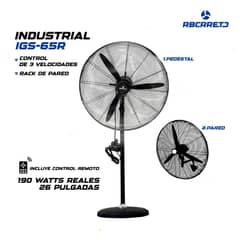RBC - VENTILADOR INDUSTRIAL 30 PULGADAS 300W CON CONTROL MARCA IGS-75R