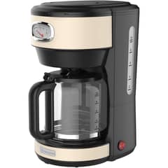 WESTINGHOUSE - Cafetera eléctrica 10 tazas Retro WH crema
