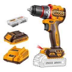 INGCO TOOLS - Taladro atornillador 55nm incluye bateria y cargador Ingco
