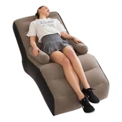 GENERICO - Sillón Inflable Grande Niños Adultos Sala Terraza Jardín marrón rosado