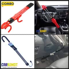 GENERICO - SEGURO BLOQUEO TRABA VOLANTE TIMON ANTIRROBO VEHICULAR