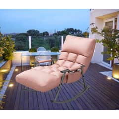 GENERICO - SILLA SILLÓN PREMIUM SOFÁ MECEDORA GAMA ALTA RECLINABLE TERRAZA ROSADO