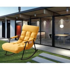 GENERICO - SILLA SILLÓN PREMIUM SOFÁ MECEDORA RECLINABLE TERRAZA CAMELL