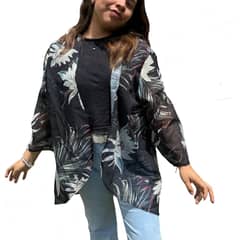 KAST PE - Kimono mujer Capa Floral Paulina manga 3 4 - Talla M
