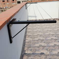 GENERICO - Tendedero de Pared Reforzado IMAHI 5Líneas 4m negro