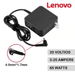 GENERICO - Cargador Lenovo ideapad 20V 3-25A 65W Retráctil