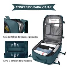 U BUY - Mochila viaje universal Mochila viaje grande Verde 40l