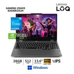 LENOVO - Laptop LOQ Core I5-12450HX,15.6" FHD, 28Gb Ram, 512Gb SSD, RTX 3050 6Gb - 83GS00JULM