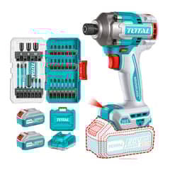 TOTAL TOOLS - Atornillador de impacto 285nm + 31 puntillas de impacto Total