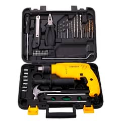 STANLEY - Taladro percutor 600W + 37 piezas