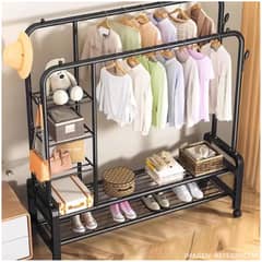 INSPIRA - Estante Organizador Ropa Perchero Con Ruedas