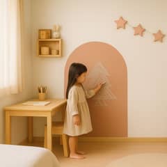PZR PIZARRAS ADHESIVAS - Pizarra Adhesiva Magnética Infantil Arco Mocha 115 x 75 cm