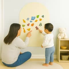 PZR PIZARRAS ADHESIVAS - Pizarra Adhesiva Magnética Infantil Arco Ivory 115 x 75 cm
