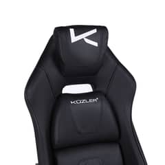 KUZLER - Silla Gamer Negra Con Base Metálica Ajustable Draktar-n