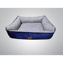 NACIONAL - CAMA PARA PERROS ANTIALÉRGICA TALLA M AZUL LAVABLE