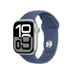 APPLE - Watch Series 10 46mm Gps Plata - Sport Band Azul Denim M/L