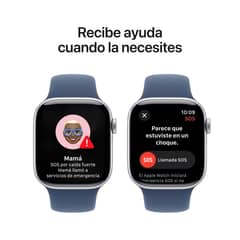 APPLE - Watch Series 10 42mm Gps Sport Band M/L Plata Correa Blue