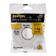 PRETUL - Cinta Doble Contacto 19 mm x 5 m - 20005