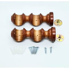 JUST HOME COLLECTION - Soporte Doble Muro Madera Chocolate