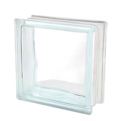 HOLZTEK - Bloque de Vidrio Olas 19x19x8cm